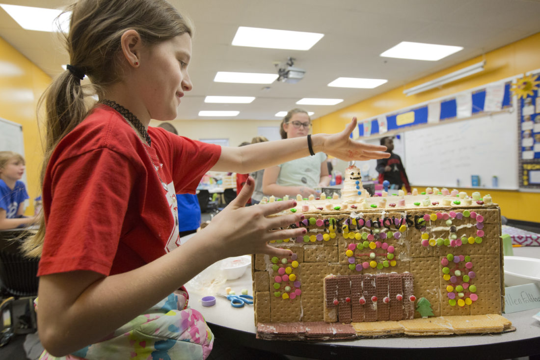 Photo gallery Gingerbread engineering at Sunflower Elementary School